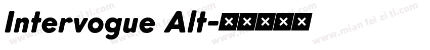 Intervogue Alt字体转换